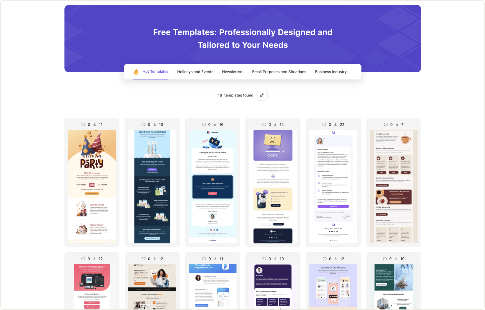 Create from the Sendigram gallery